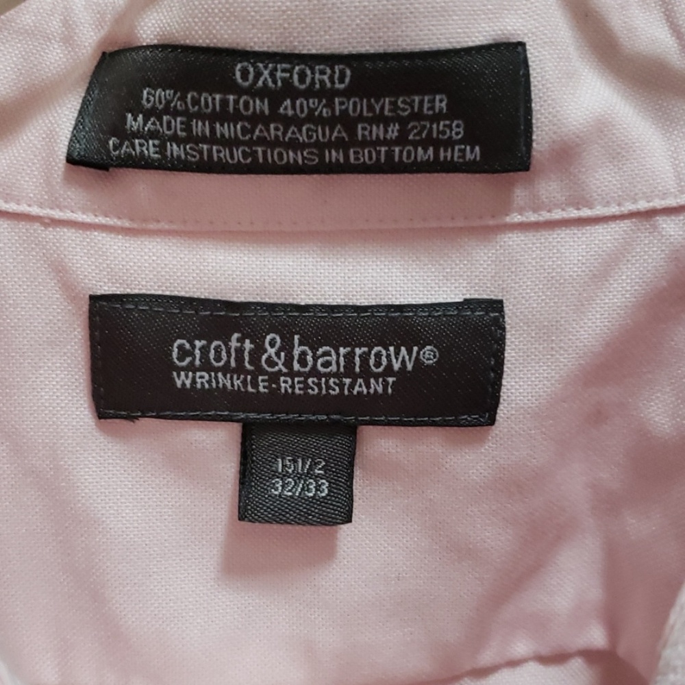 Men's pink button down - Picture 2 of 3